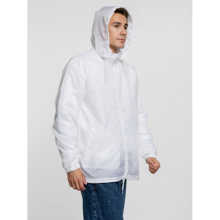 Ветровка унисекс Shift белая, размер XXL
