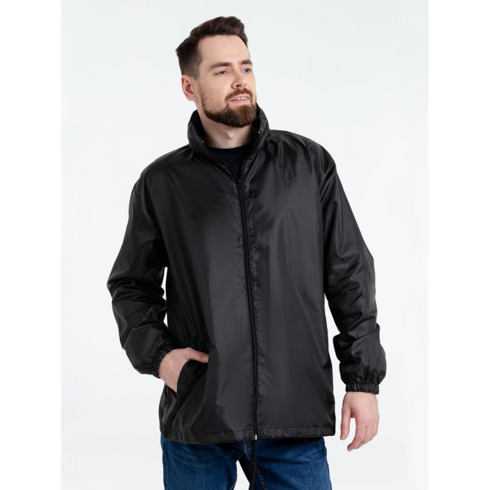 Ветровка унисекс Shift черная, размер 3XL
