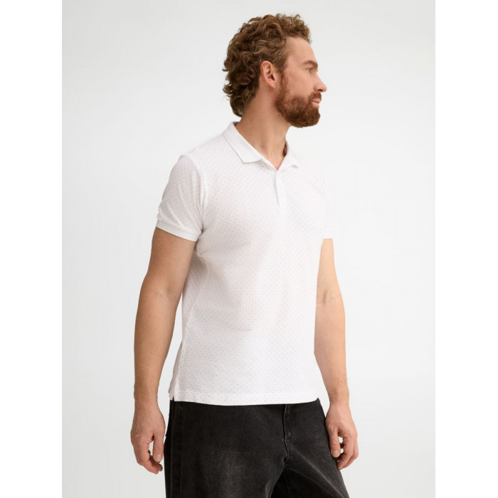 Рубашка поло мужская Brandy Men, белая с темно-синим, размер XXL