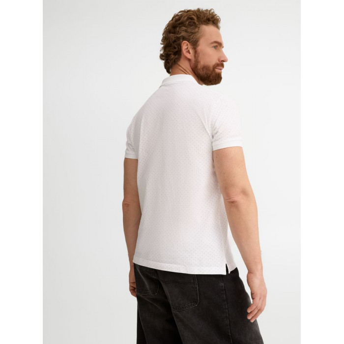 Рубашка поло мужская Brandy Men, белая с темно-синим, размер XXL