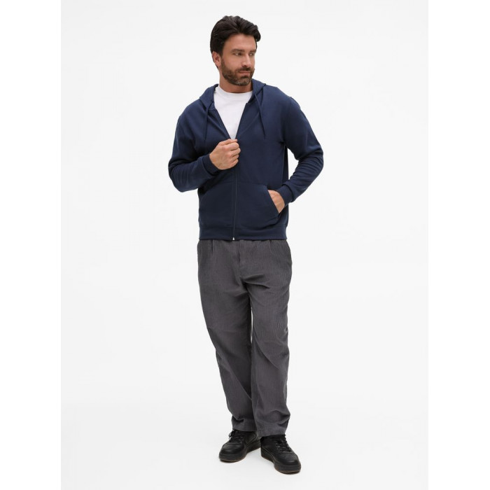 Толстовка унисекс Stone темно-синяя, размер XXL