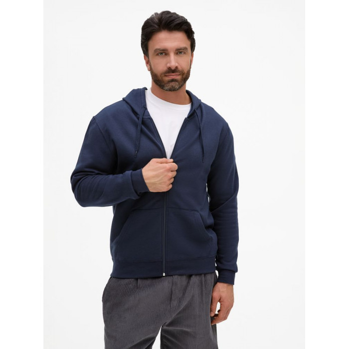 Толстовка унисекс Stone темно-синяя, размер XXL