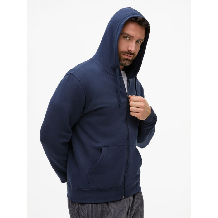 Толстовка унисекс Stone темно-синяя, размер XXL