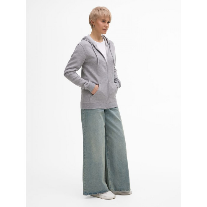 Толстовка унисекс Stone серый меланж, размер 3XL