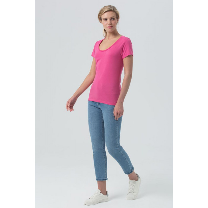 Футболка женская Metropolitan ярко-розовая, размер XXL