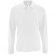 Рубашка поло мужская с длинным рукавом Perfect LSL Men белая, размер XXL