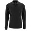 Рубашка поло мужская с длинным рукавом Perfect LSL Men, черный меланж