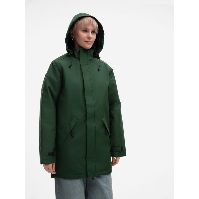 Куртка на стеганой подкладке Robyn, темно-зеленая, размер 4XL