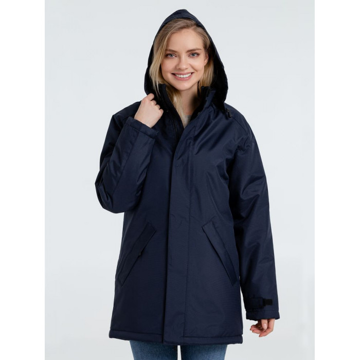 Куртка на стеганой подкладке Robyn темно-синяя, размер 4XL