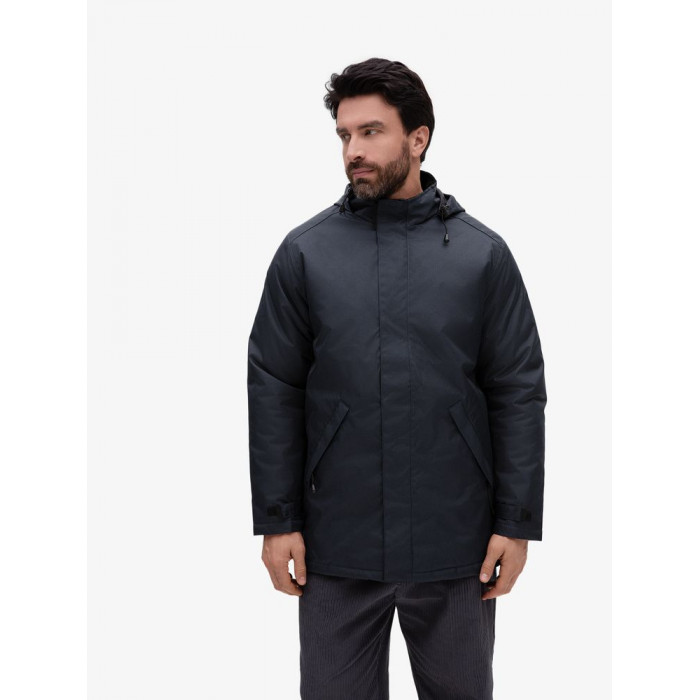 Куртка на стеганой подкладке Robyn темно-синяя, размер 4XL