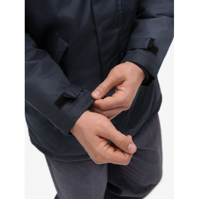 Куртка на стеганой подкладке Robyn темно-синяя, размер 4XL