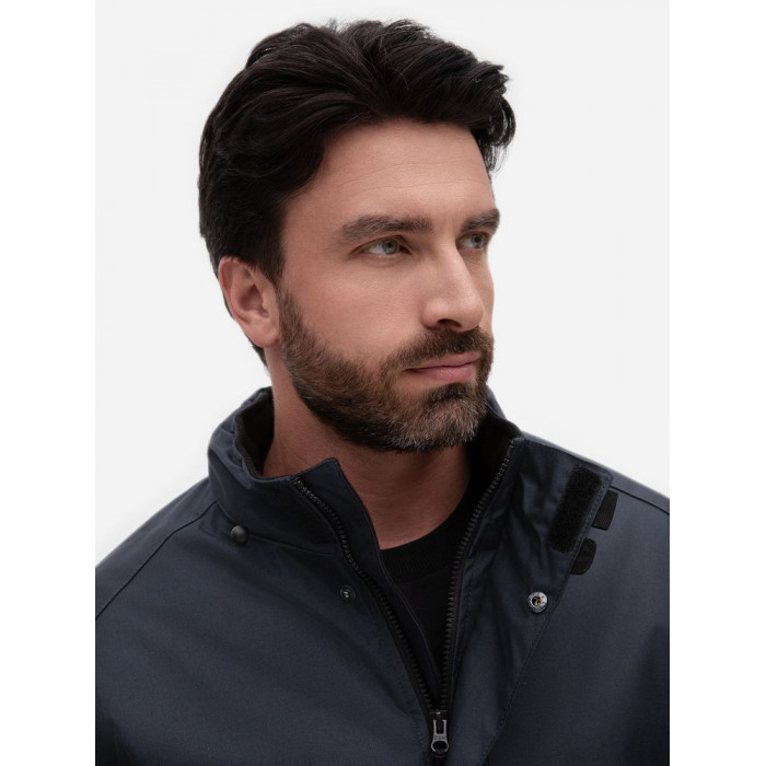 Куртка на стеганой подкладке Robyn темно-синяя, размер 4XL