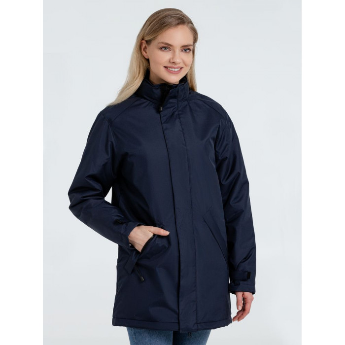 Куртка на стеганой подкладке Robyn темно-синяя, размер 4XL