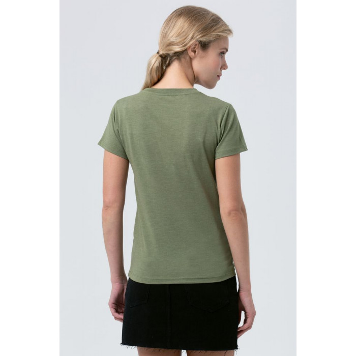 Футболка женская Regent Fit Women меланж хаки, размер XXL