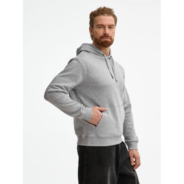 Толстовка унисекс Spencer серый меланж, размер XXL