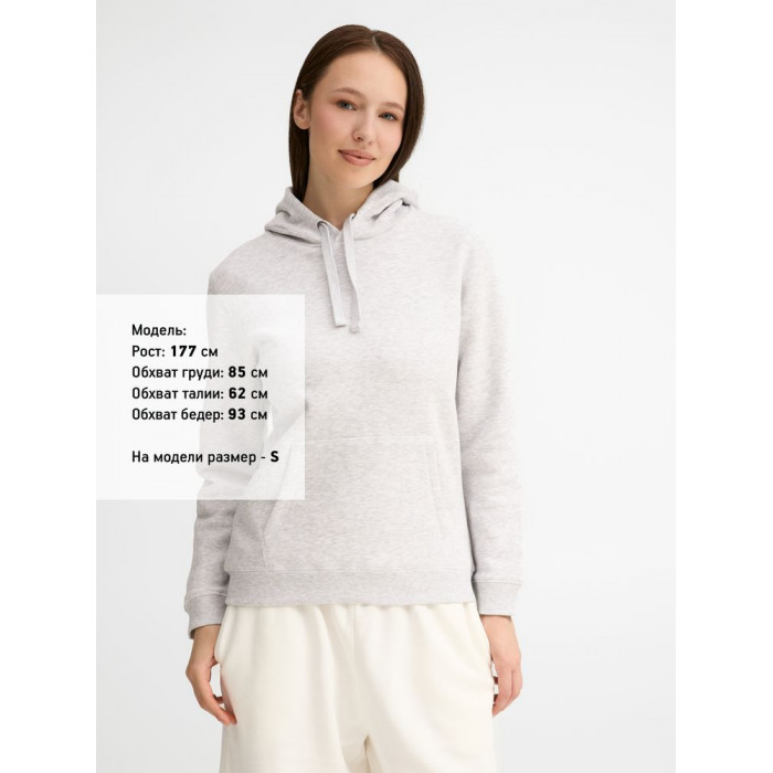 Толстовка женская Spencer Women, светло-серый меланж, размер XXL