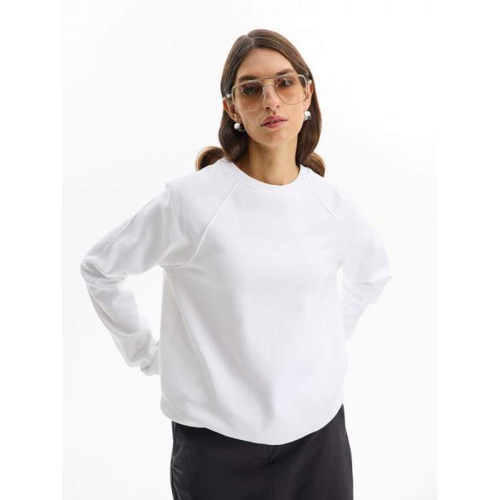 Свитшот унисекс Space, белый, размер 3XL