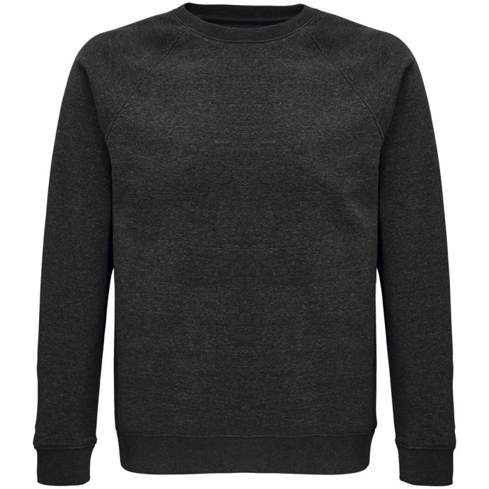 Свитшот унисекс Space, черный меланж, размер 3XL