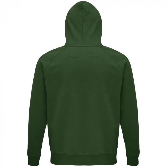 Толстовка унисекс Stellar, темно-зеленая, размер XXL