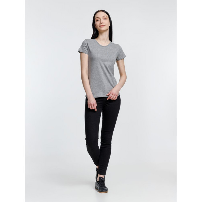 Футболка женская Pioneer Women, серый меланж, размер 3XL