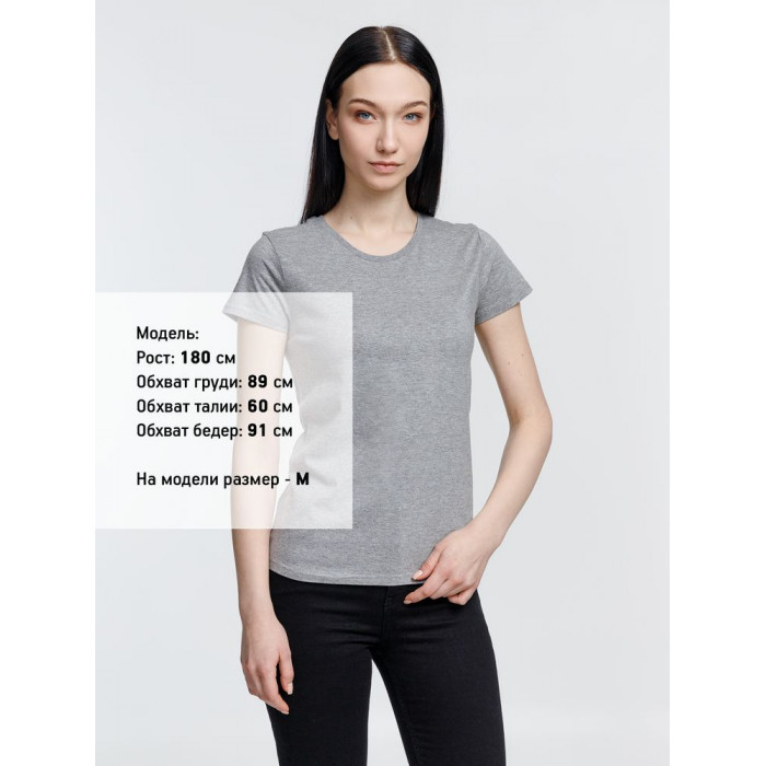 Футболка женская Pioneer Women, серый меланж, размер 3XL