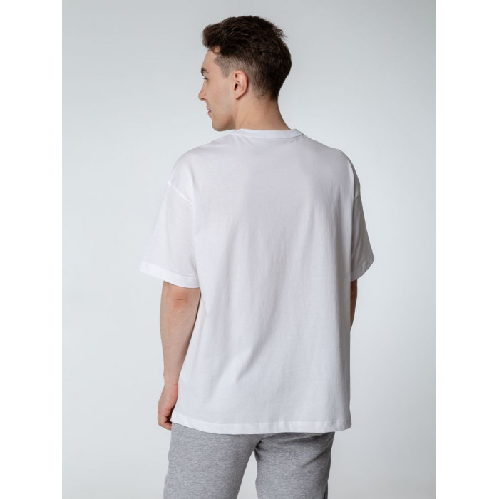 Футболка оверсайз мужская Boxy Men, белая, размер XXL