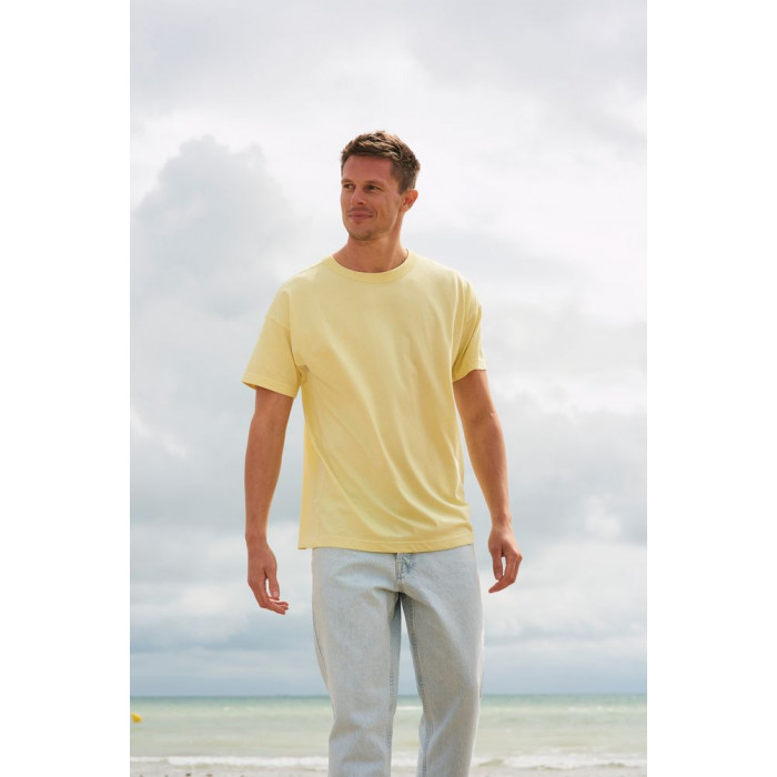 Футболка оверсайз мужская Boxy Men, светло-желтая, размер XXL