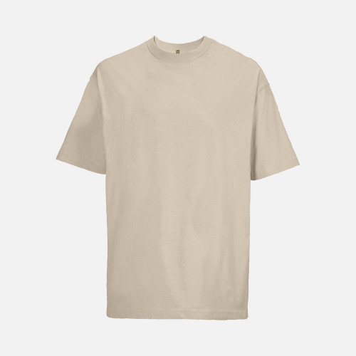 Футболка оверсайз мужская Boxy Men, бежевая (льняная), размер XXL