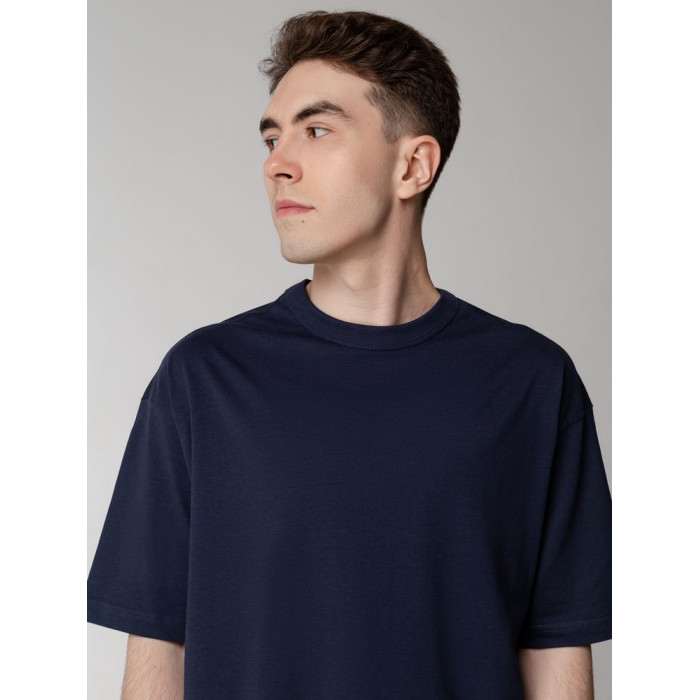 Футболка оверсайз мужская Boxy Men, темно-синяя, размер XXL