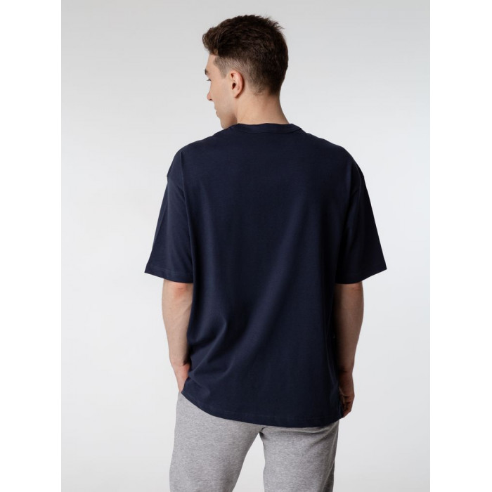 Футболка оверсайз мужская Boxy Men, темно-синяя, размер XXL