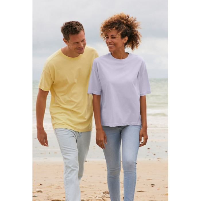 Футболка оверсайз женская Boxy Women, светло-желтая, размер XS