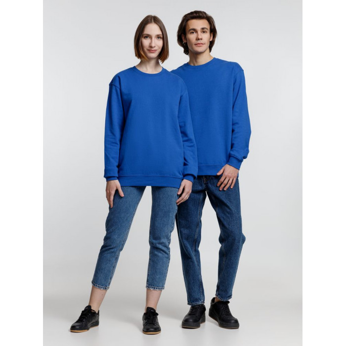 Свитшот унисекс Columbia, ярко-синий, размер 5XL