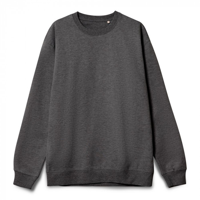 Свитшот унисекс Columbia, черный меланж, размер 3XL