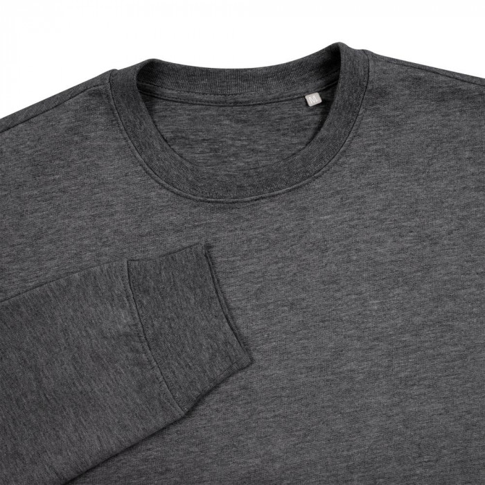 Свитшот унисекс Columbia, черный меланж, размер 3XL