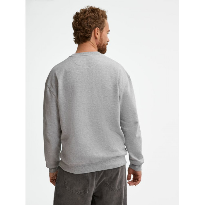 Свитшот унисекс Columbia, серый меланж, размер 5XL