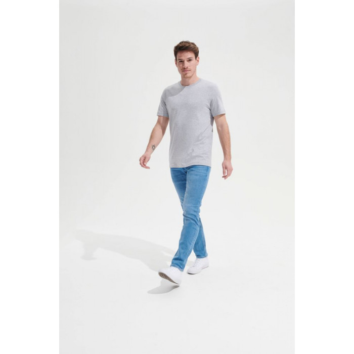 Футболка унисекс Tuner, светло-серый меланж, размер XXL