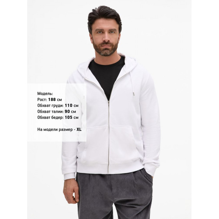 Толстовка унисекс Calipso, белая, размер XXL