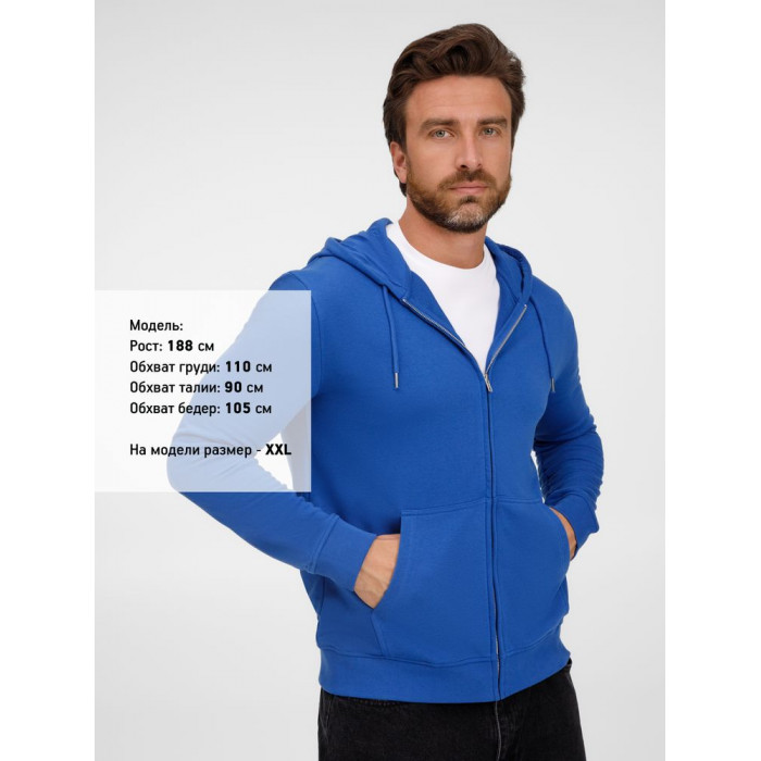Толстовка унисекс Calipso, ярко-синяя (royal), размер 3XL