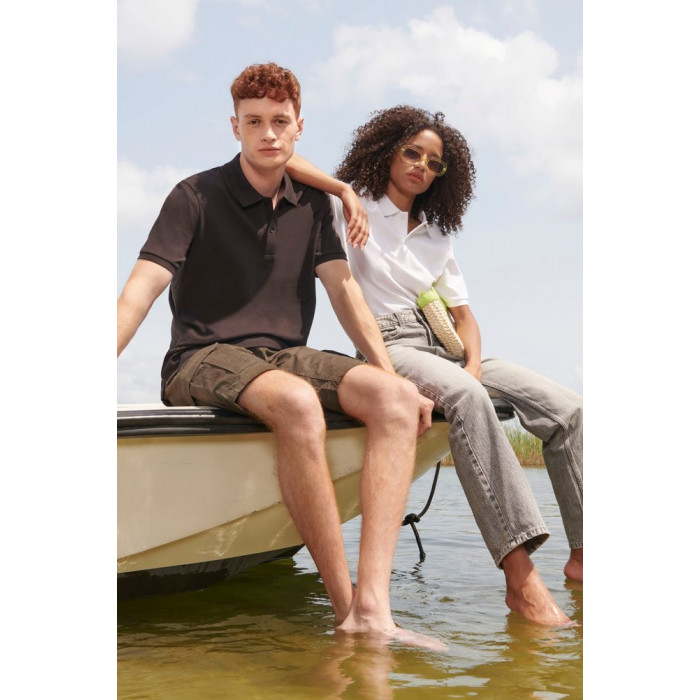 Рубашка поло унисекс Pegase, серый меланж, размер XXL