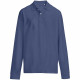 Рубашка поло унисекс с длинным рукавом Pacific LSL, синяя (джинс)