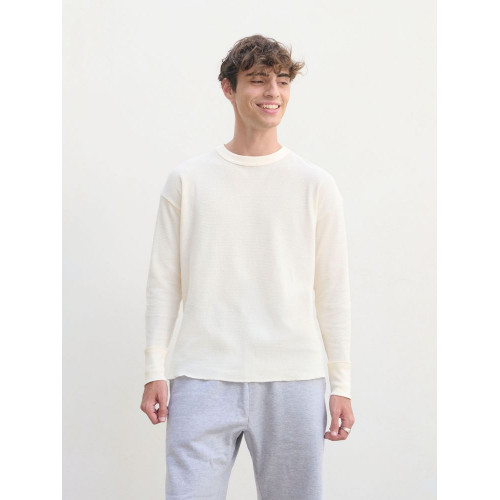 Футболка с длинным рукавом Thermal T, бежевая (неокрашенная)