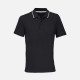Рубашка поло унисекс Palermo, черная с белым
