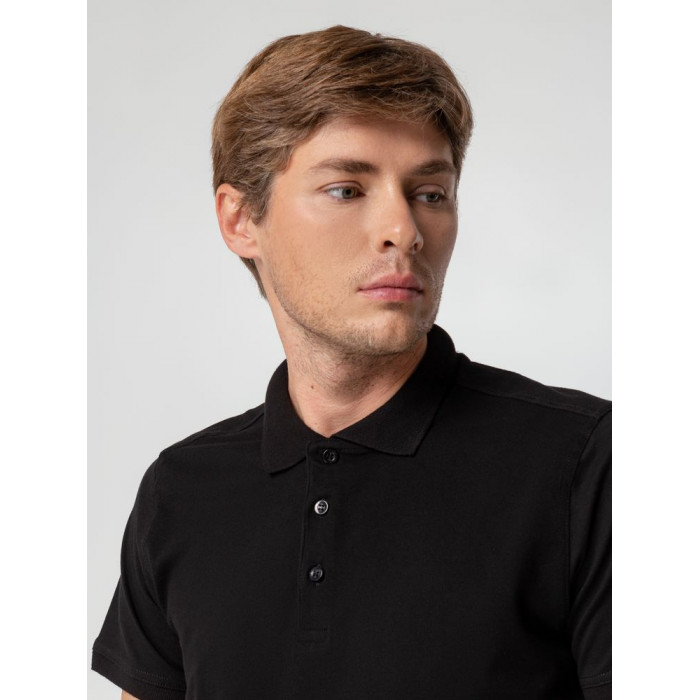 Рубашка поло мужская Virma Stretch, черная, размер XXL