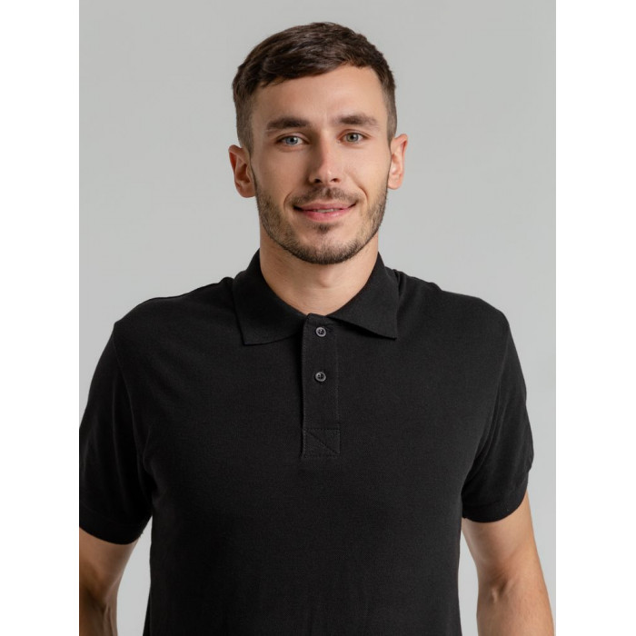 Рубашка поло мужская Virma Premium, черная, размер 3XL