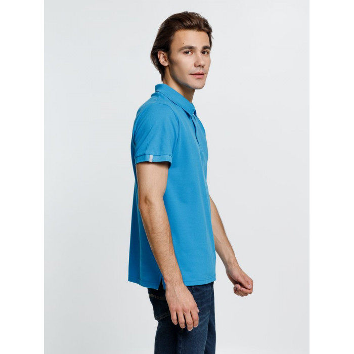 Рубашка поло мужская Virma Premium, бирюзовая, размер XXL
