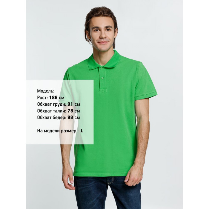 Рубашка поло мужская Virma Premium, зеленое яблоко, размер 3XL