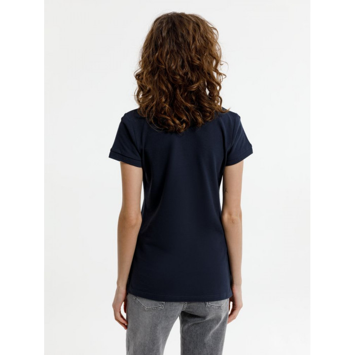 Рубашка поло женская Virma Premium Lady, темно-синяя, размер 3XL