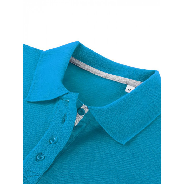 Рубашка поло женская Virma Premium Lady, бирюзовая, размер XXL