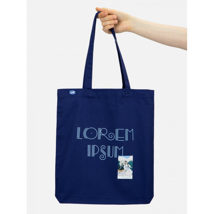 Холщовая сумка Avoska, темно-синяя (navy)