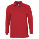 Рубашка поло мужская с длинным рукавом Winter II 210 красная, размер XXL